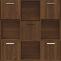 Kirjahylly 90x30x90 cm tekninen puu pähkinä