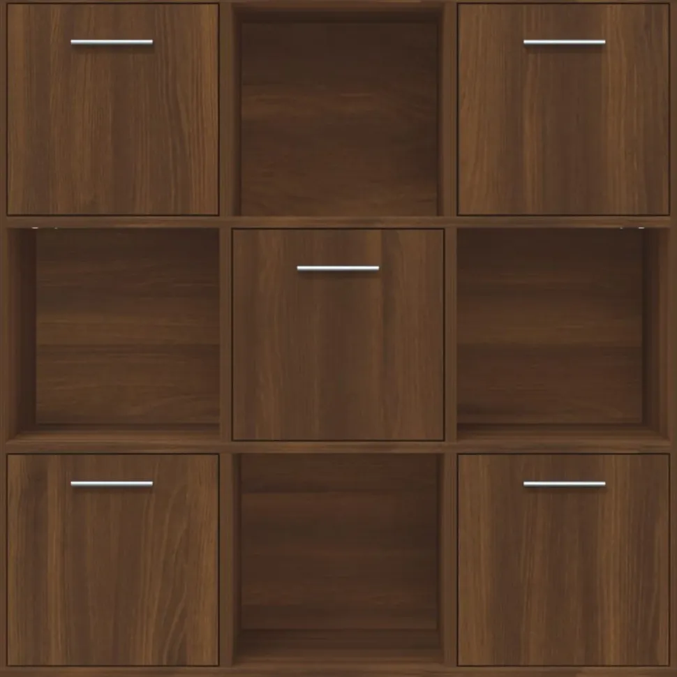 Kirjahylly 90x30x90 cm tekninen puu pähkinä