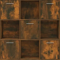 Kirjahylly 90x30x90 cm tekninen puu pähkinä