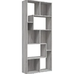 Kirjahylly 67x24x161 cm tekninen puu savutammi