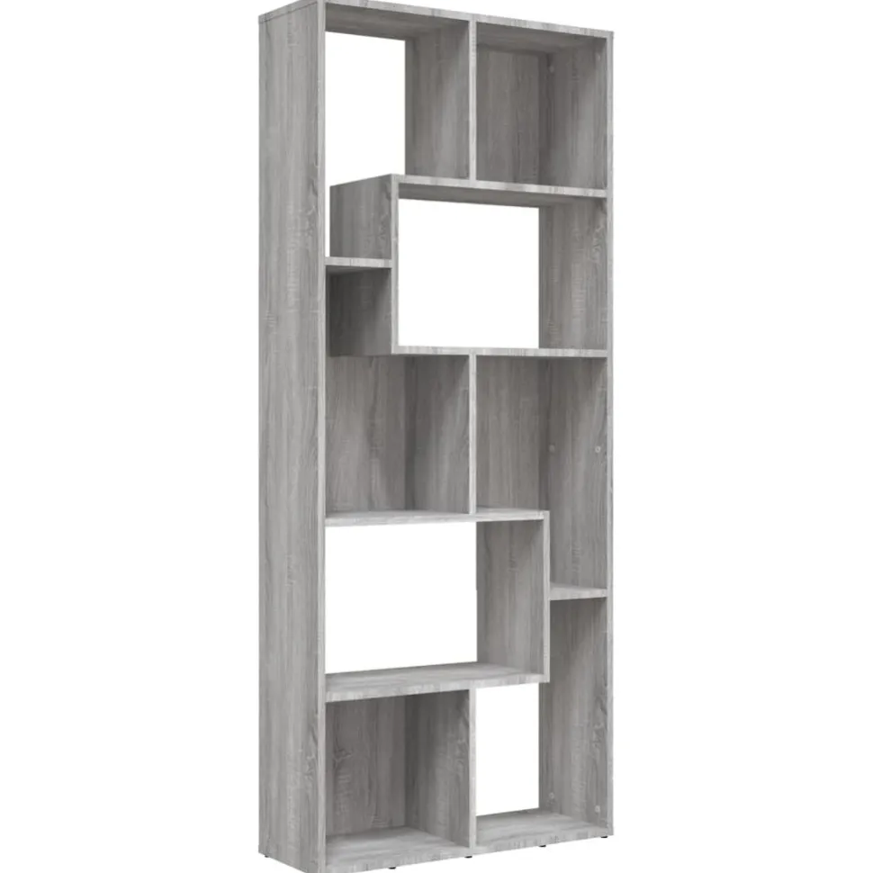 Kirjahylly 67x24x161 cm tekninen puu savutammi