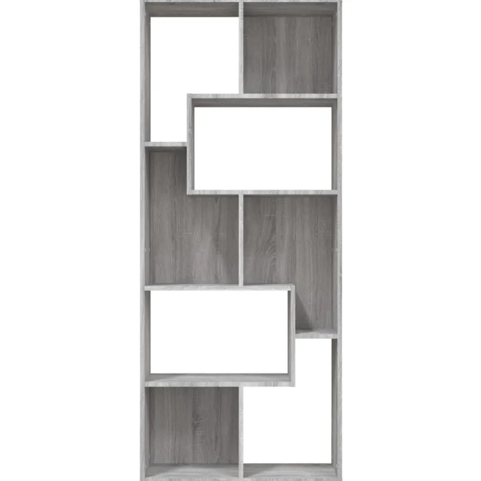Kirjahylly 67x24x161 cm tekninen puu savutammi
