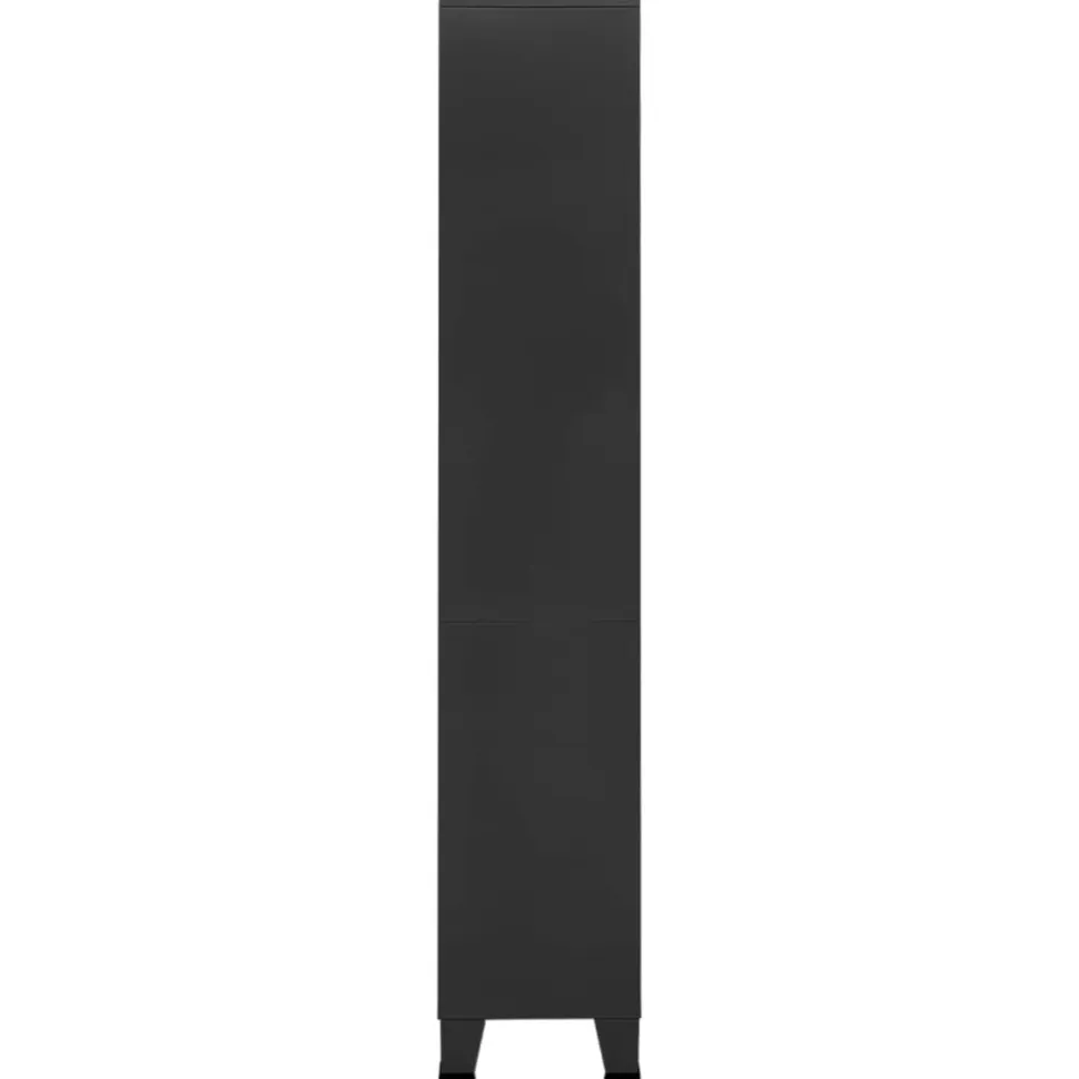 Kirjahylly 80x32x180 cm teräs valkoinen