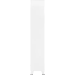 Kirjahylly 80x32x180 cm teräs valkoinen
