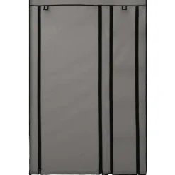 Kokoontaitettava vaatekaappi harmaa 110cm kangas