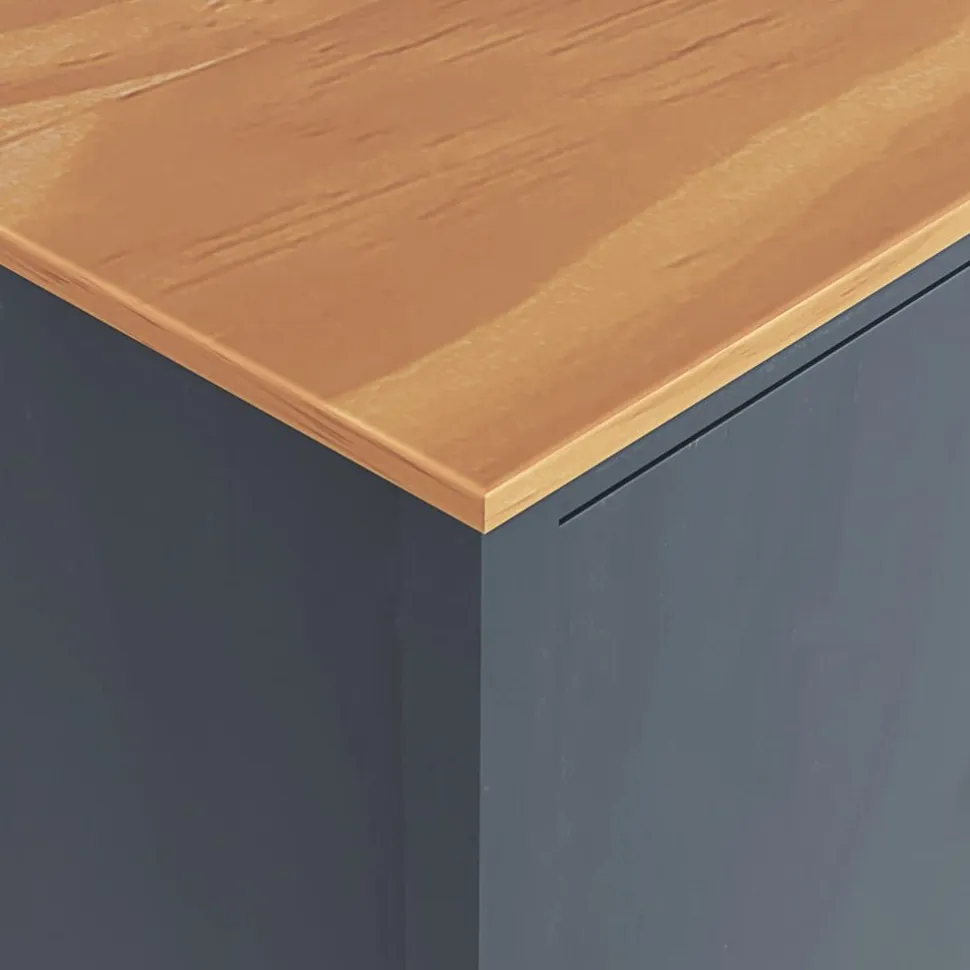 Kolmiovinen vaatekaappi hill range harmaa 127cm mänty