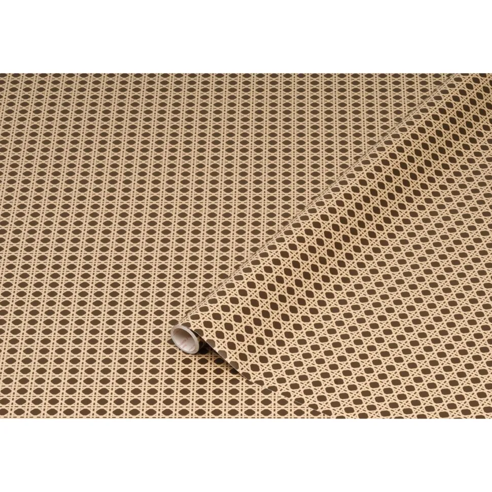 Kontaktimuovi D-C-Fix Woven Cane rottinki, graafinen/geometrinen, beige