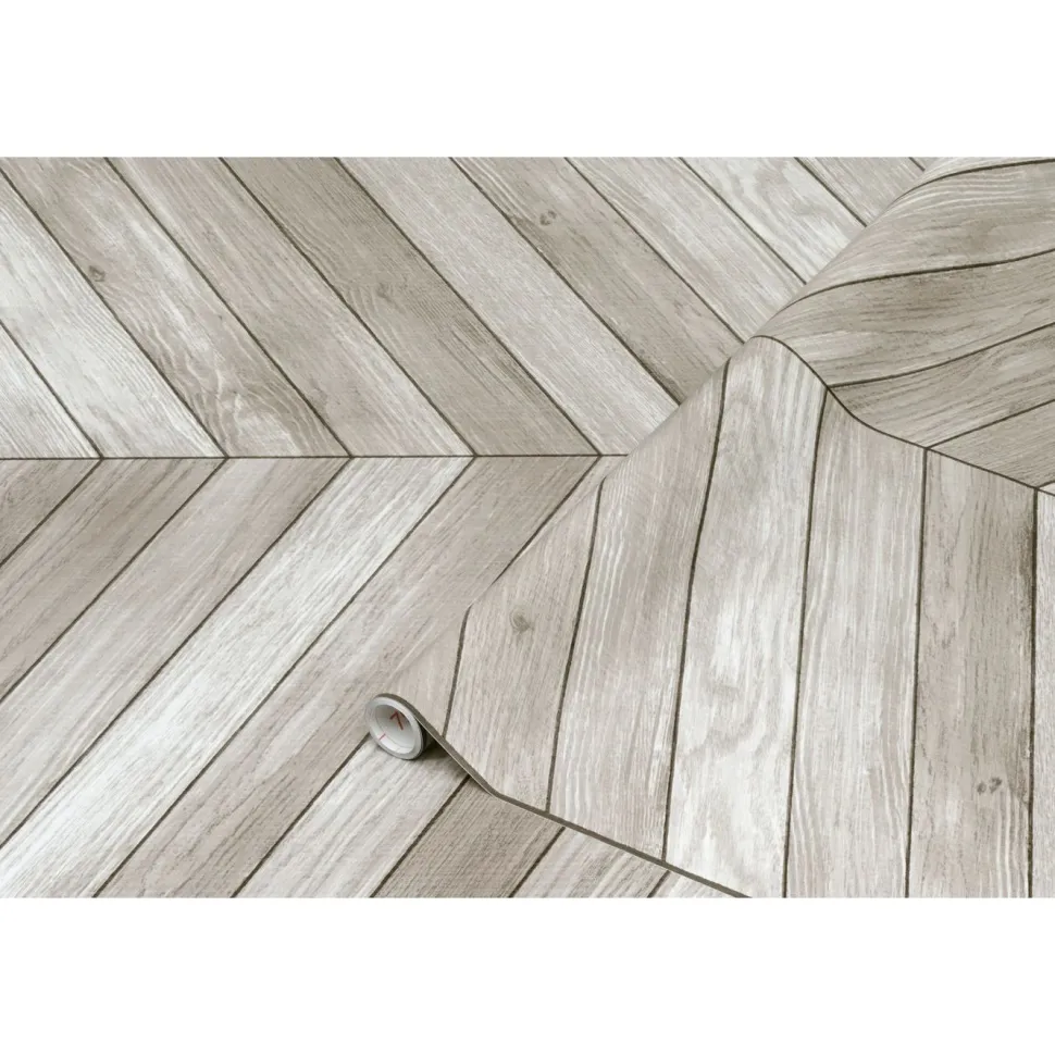 Kontaktimuovi D-C-Fix 346-8200, 0.675x2m, Chevron puu, puujäljitelmä, beige