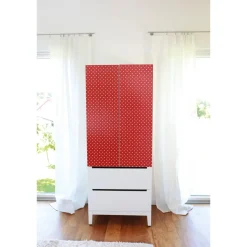 Kontaktimuovi D-C-Fix 346-0627, 0.45x2m, pilkut, pilkullinen, punainen