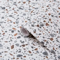 Kontaktimuovi D-C-Fix 346-0679, 0.45x2m, Terrazzo vaalea kivijäljitelmä