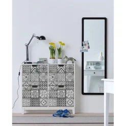 Kontaktimuovi D-C-Fix 343-1017, 0.45x1.5m, Trendyline Visbi, ornamentti, vintage, harmaa
