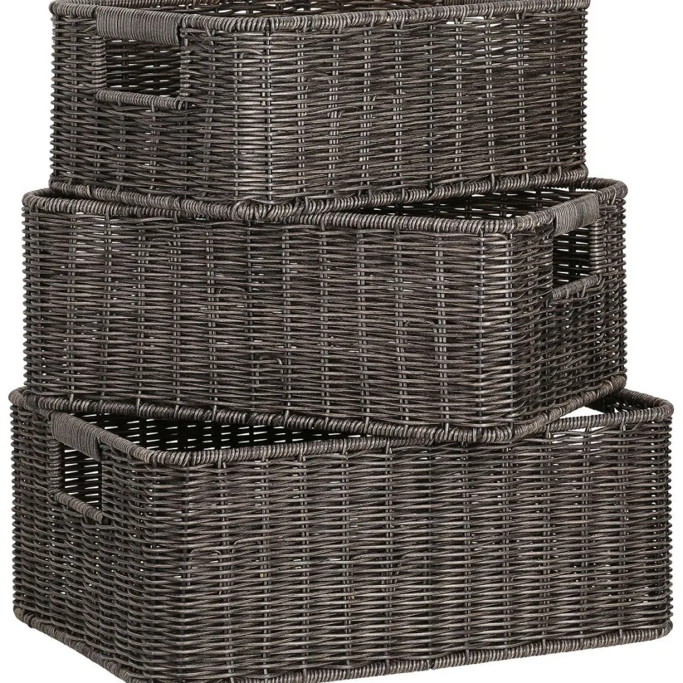 Kori Home4You BASILE 34x24xK13,5 cm, tummanruskea, ruskea