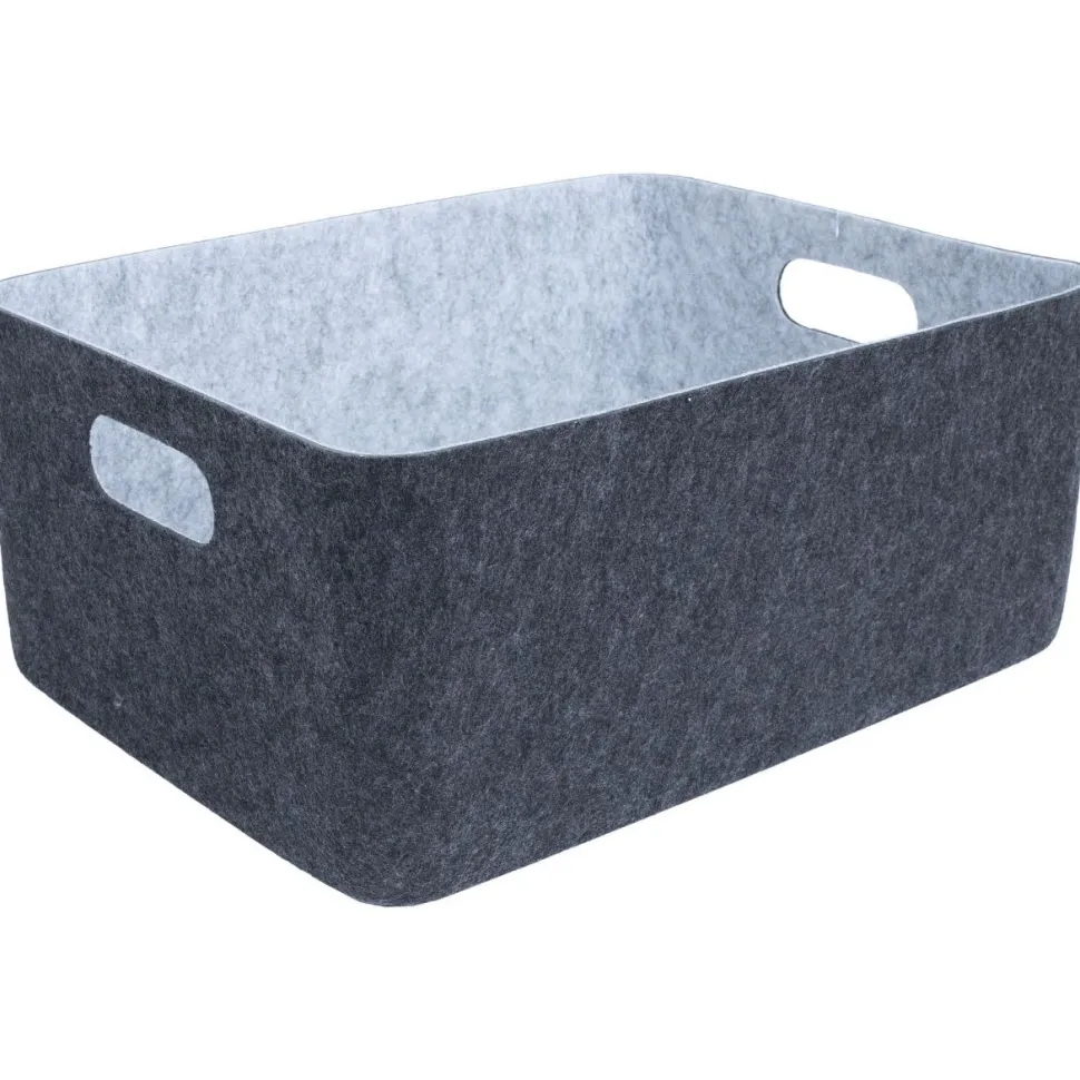 Kori Home4You LIDO FELT 36x27xK16 cm, tummanharmaa