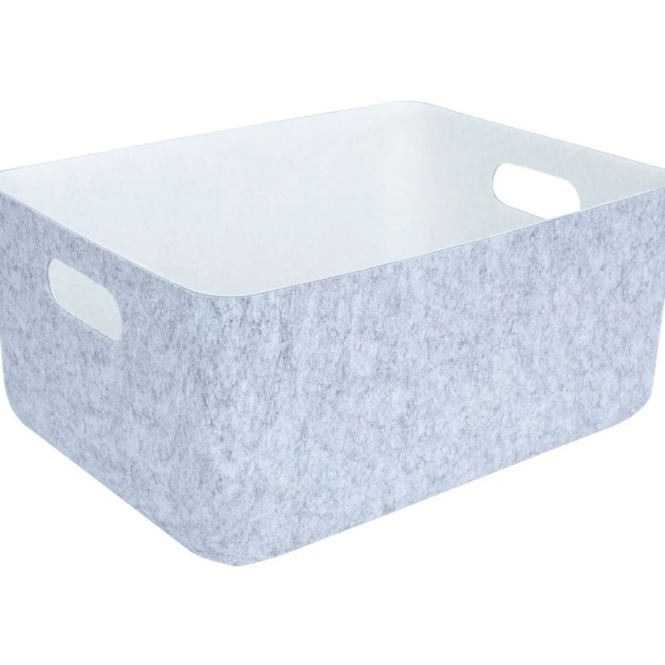 Kori Home4You LIDO FELT 36x27xK16 cm, vaaleanharmaa