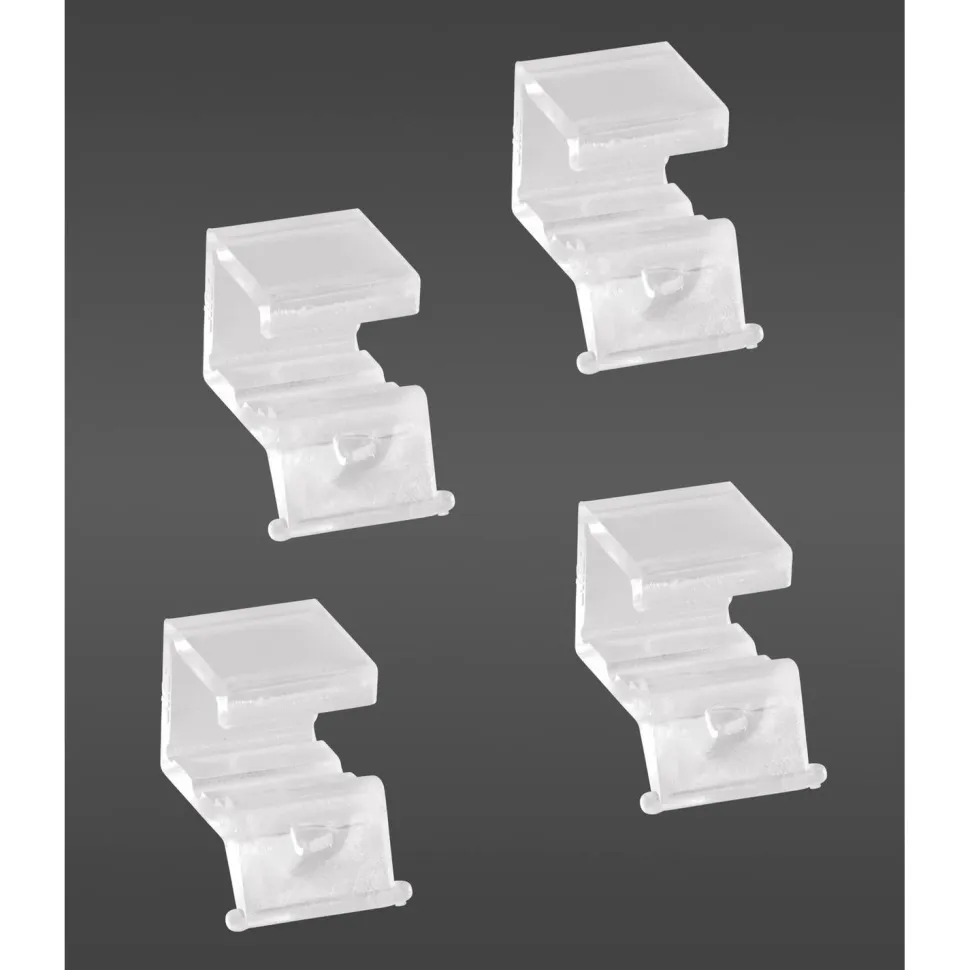 Korinpysäytin lankakoreille Elfa Classic 15x22x20 mm 4 kpl läpikuultava