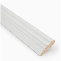 Koristejalkalista johtouralla Jokiwood  21x70x3200mm, valkoinen