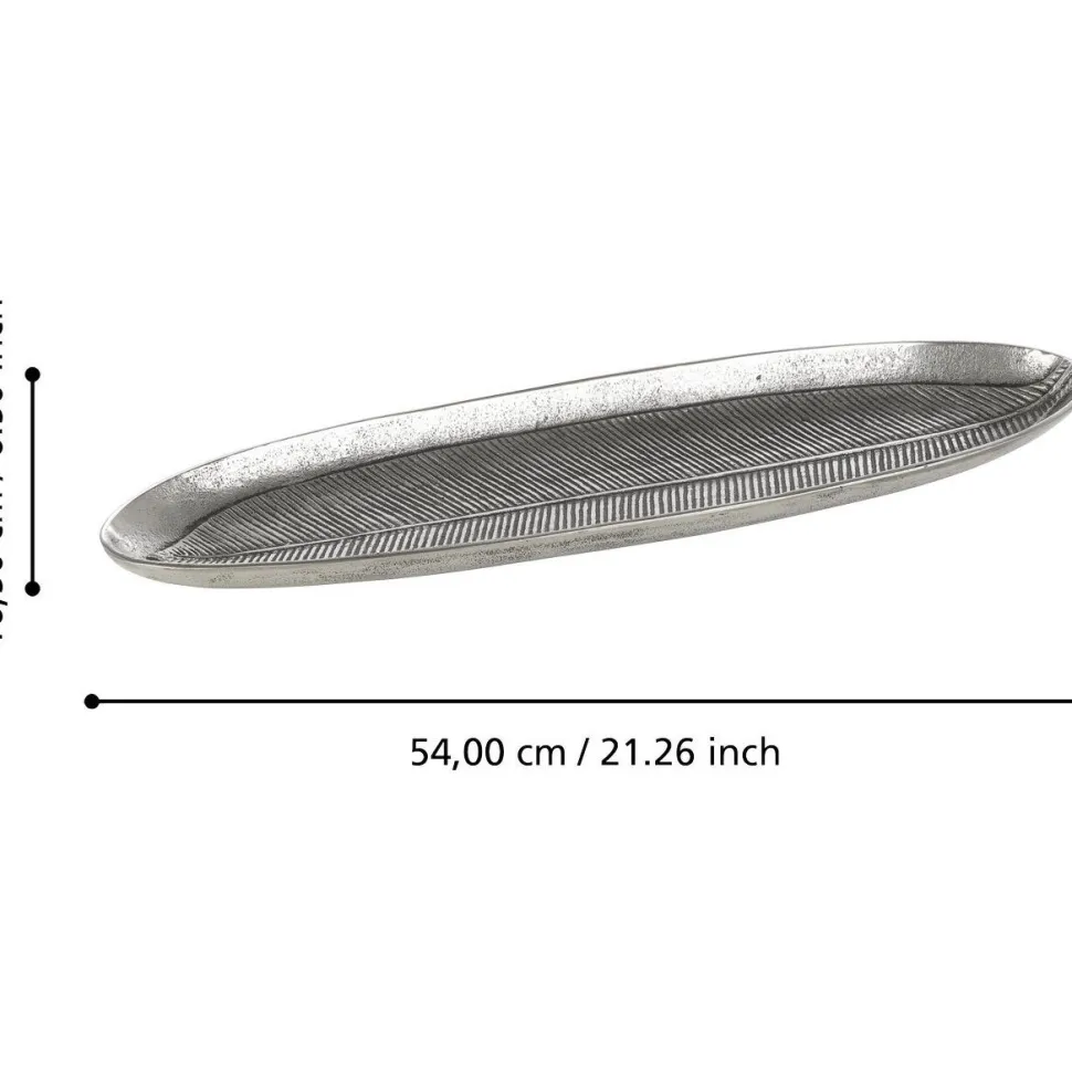 Koristekulho Eglo Living Forleyet, 54cm, antiikkinikkeli