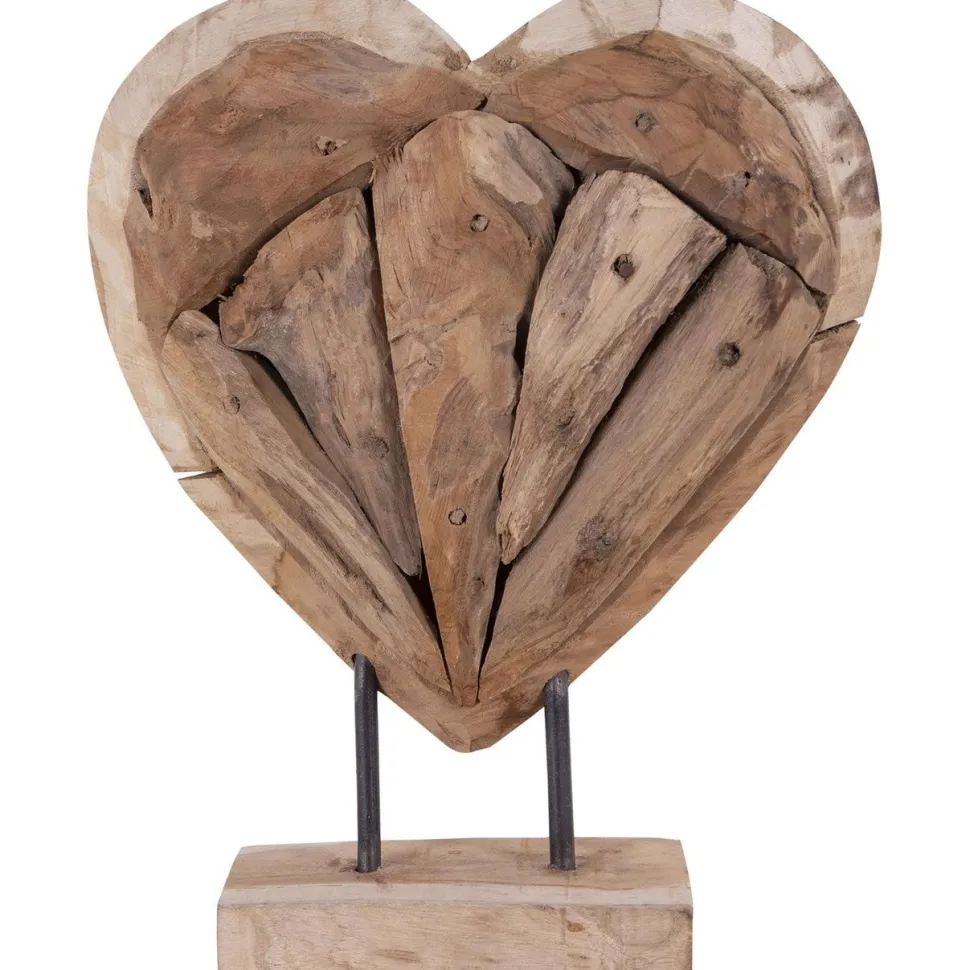 Koristesydän House Nordic Almada, 30cm, tiikki