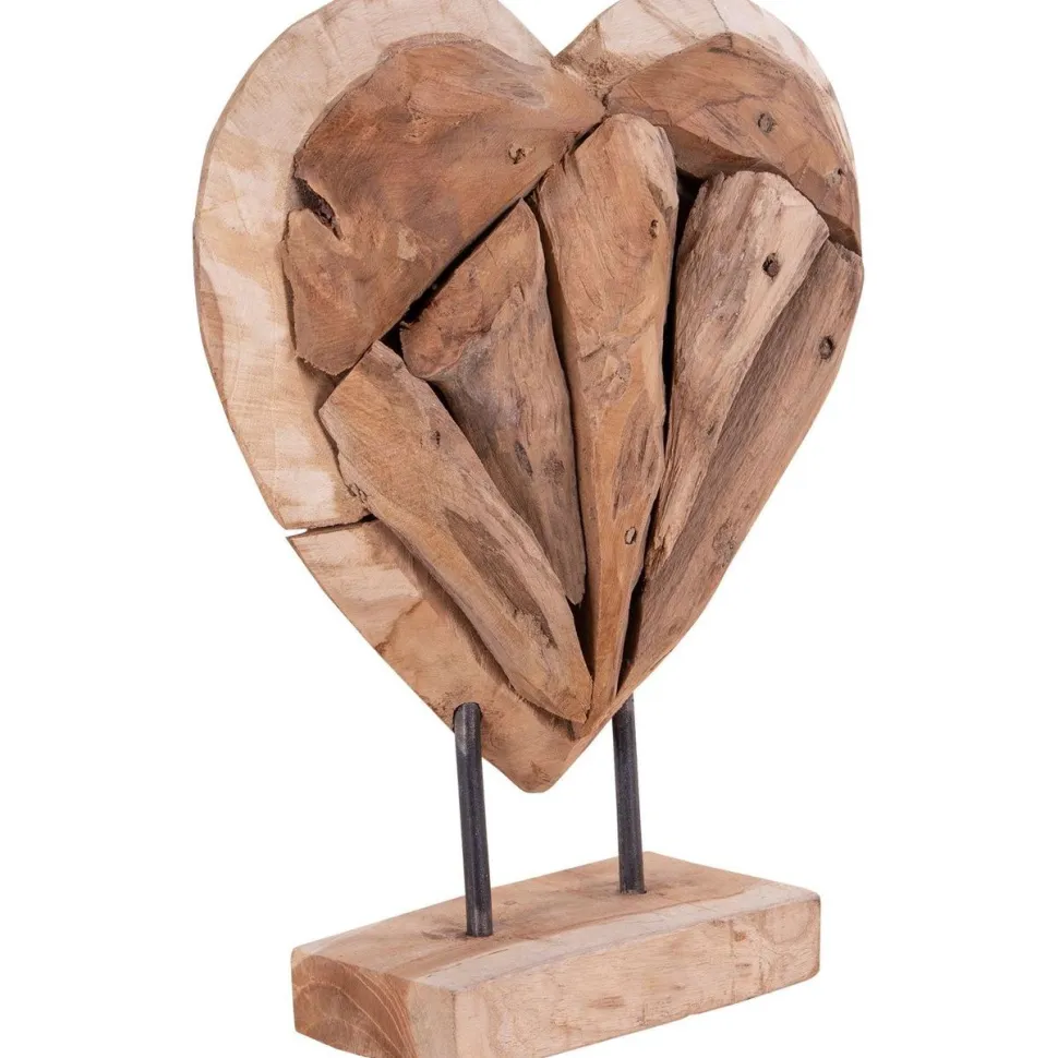Koristesydän House Nordic Almada, 30cm, tiikki
