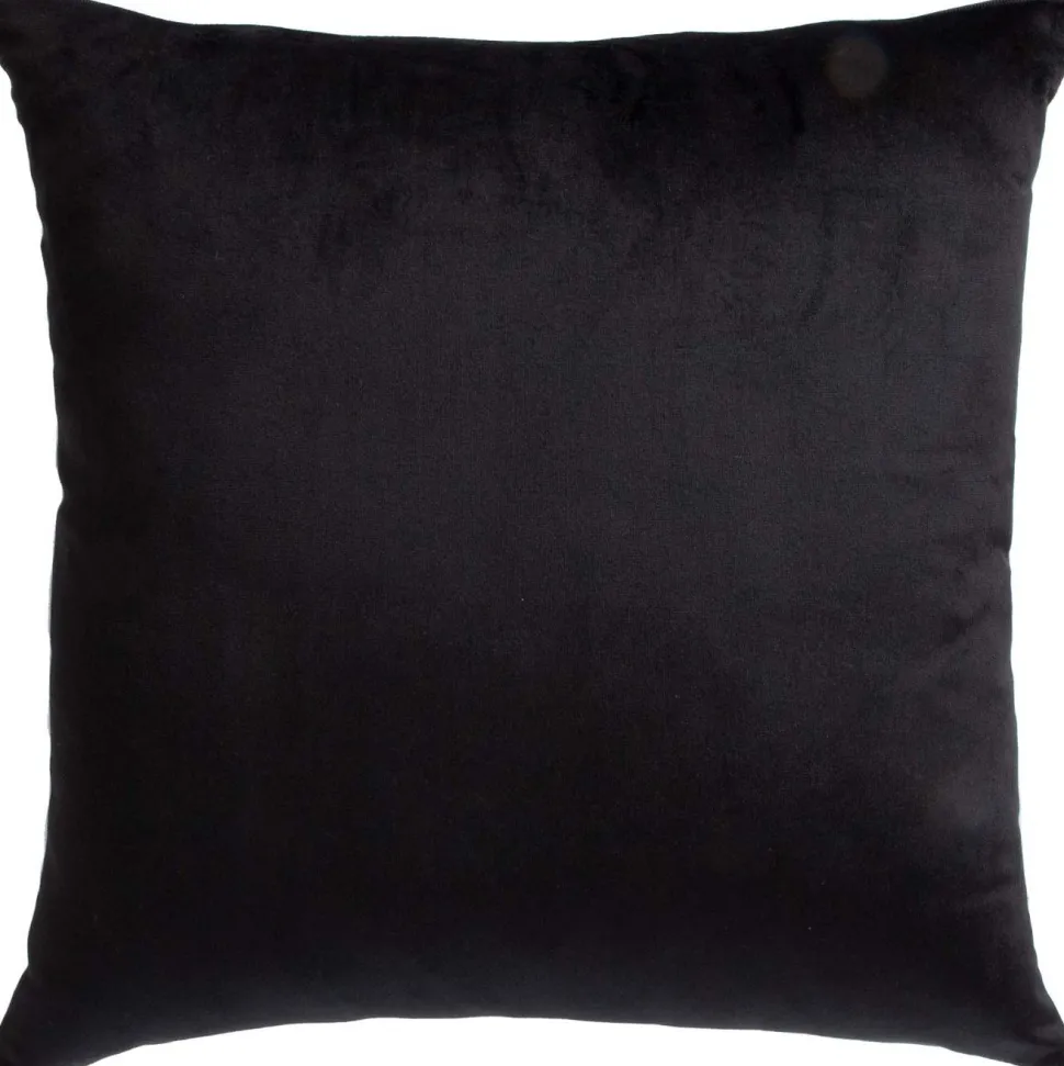 Koristetyyny Home4You HOLLY ruusu 45x45 cm, musta