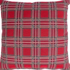 Koristetyyny Home4You HOLLY 45x45 cm, punainen neliö