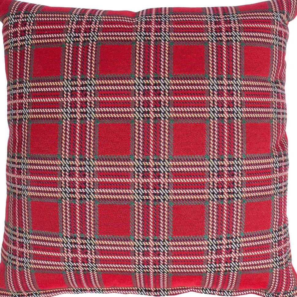 Koristetyyny Home4You HOLLY 45x45 cm, punainen neliö