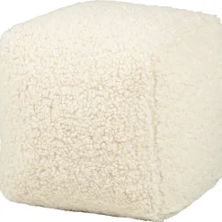 Koristetyyny Home4You LARRY kuutio, 25x25x25 cm, luonnonvalkoinen