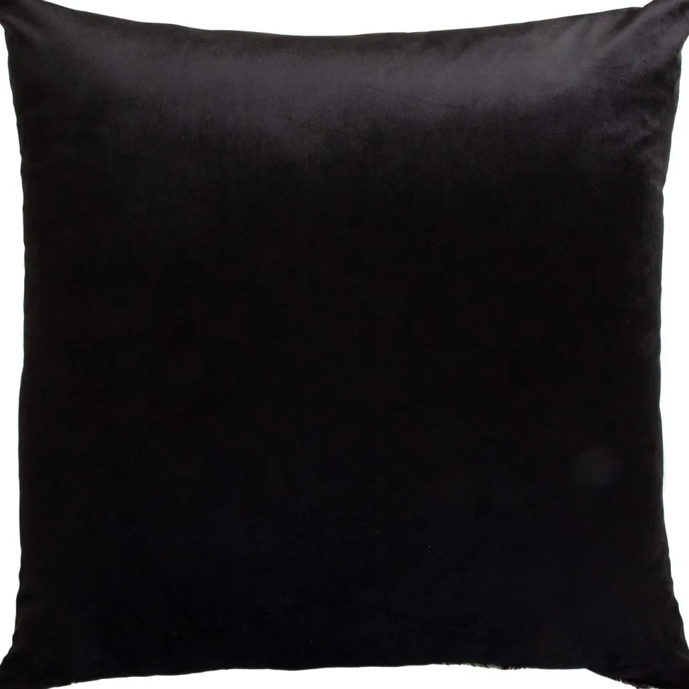 Koristetyyny Home4You HOLLY ruusu 68x68 cm, musta