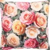 Koristetyyny Home4You HOLLY 45x45 cm, romanttinen ruusu, vaaleanpunainen