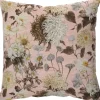 Koristetyyny Home4You LONETA NEW 45x45 cm, vaaleanpunainen krysanteemi