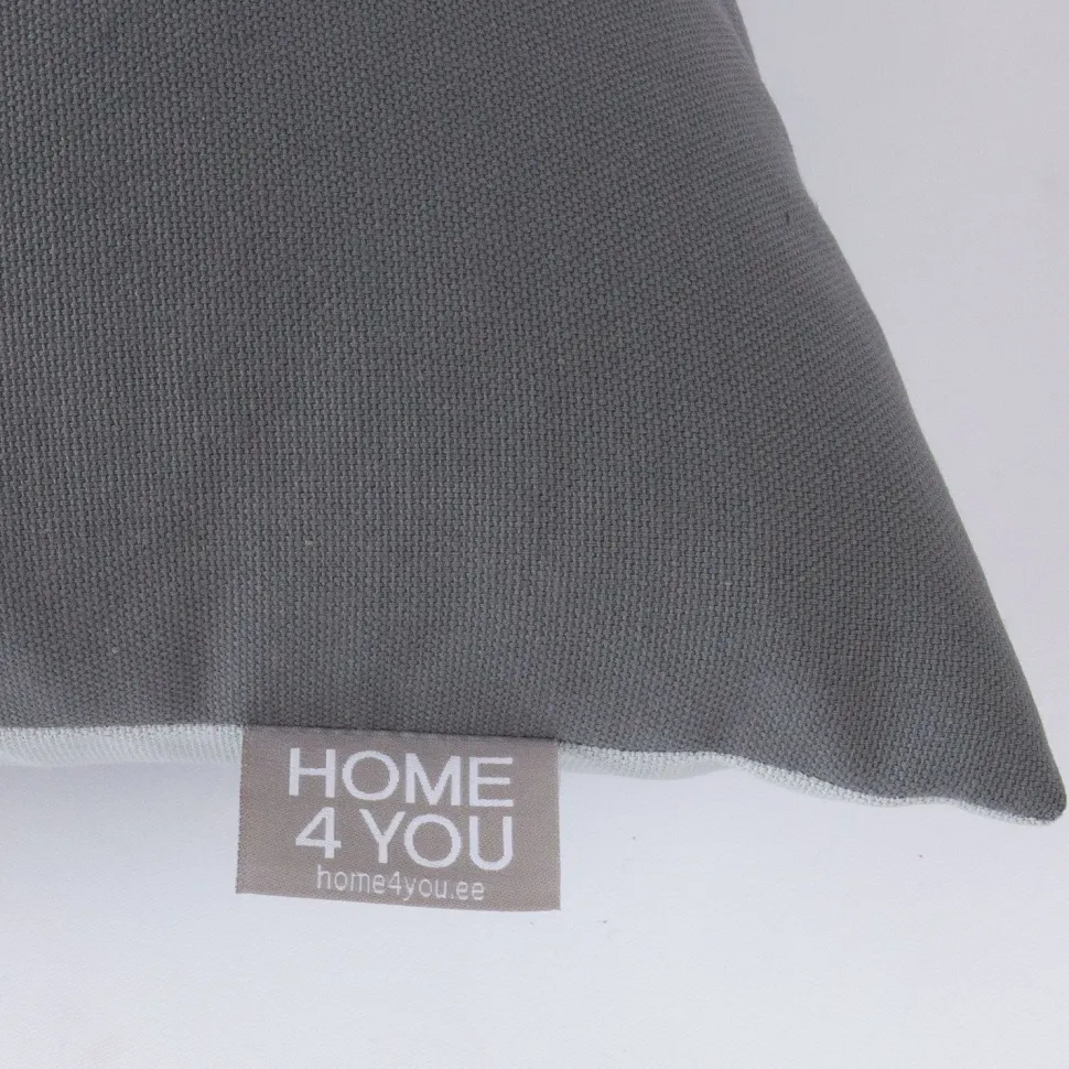 Koristetyyny Home4You MY COTTON 45x45 cm, vaaleanharmaa/harmaa