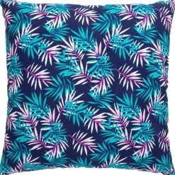 Koristetyyny Home4You SUMMER 50x50 cm, lehtikuosi, sininen