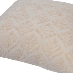Koristetyyny Home4You TEDDY 45x45 cm, valkoinen, kukkakuosi kuvio, beige