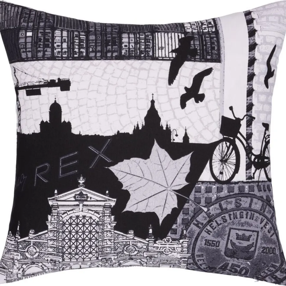 Koristetyynynpäällinen Vallila Helsinki, 43x43cm, harmaa