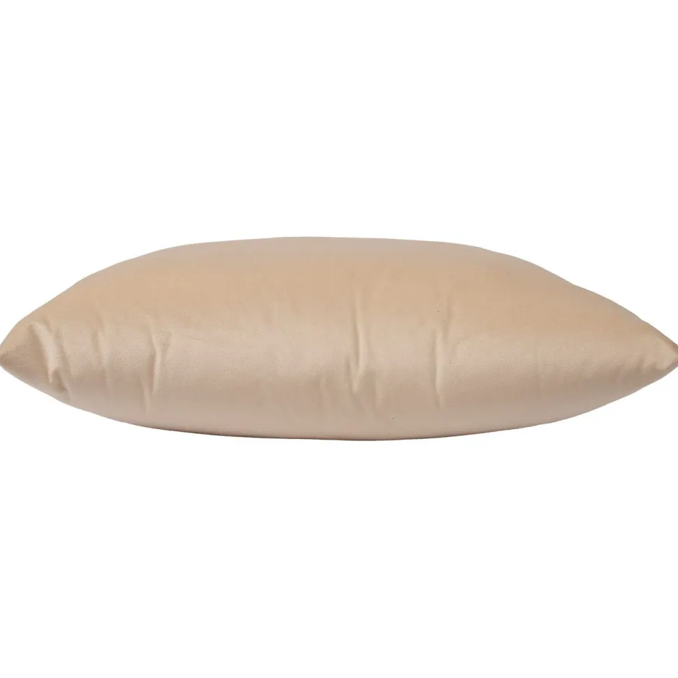 Koristetyyny sametti Home4You NEW 50x50 cm, vetoketjulla, vaaleanbeige