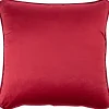 Koristetyyny sametti Home4You 45x45 cm, viininpunainen, punainen