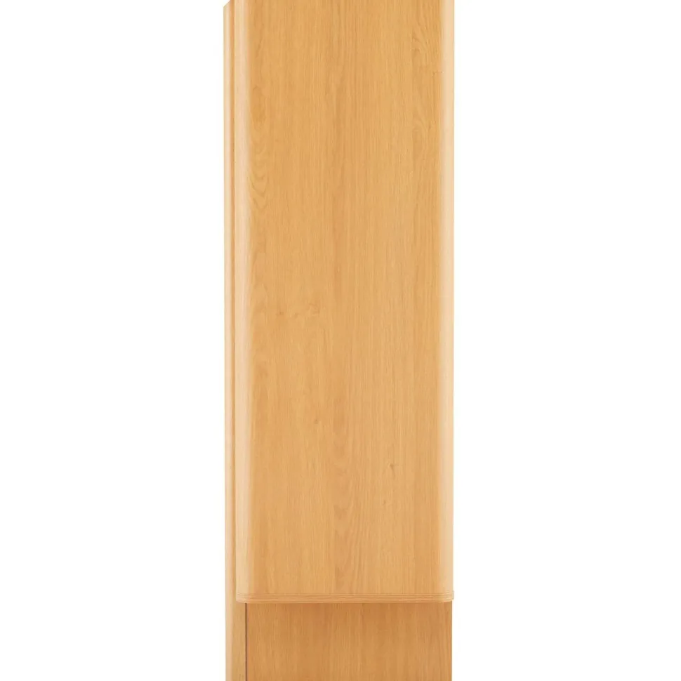 Korkea senkki Home4You MORBEN 100x42xK130 cm, tammikoristeinen melamiini, beige