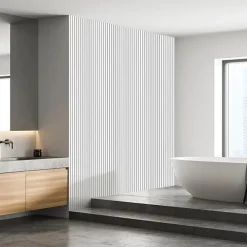 Kostean tilan akustiikkalevy Fibrotech Unika, 22x600x2440mm, white platinum
