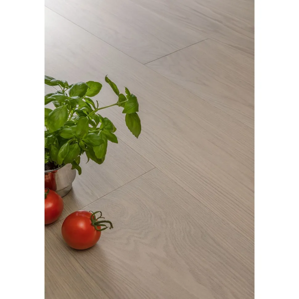Kovetettu puulattia Bjelin Tammi Vistorp 3.0 Powder White, mattalakattu, eri kokoja