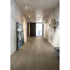 Kovetettu puulattia Bjelin Tammi Haradal 3.0 Mineral Grey, harjattu, mattalakattu, eri kokoja