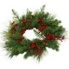 Kranssi Nordic Winter ø60 cm marjoilla ja havuilla