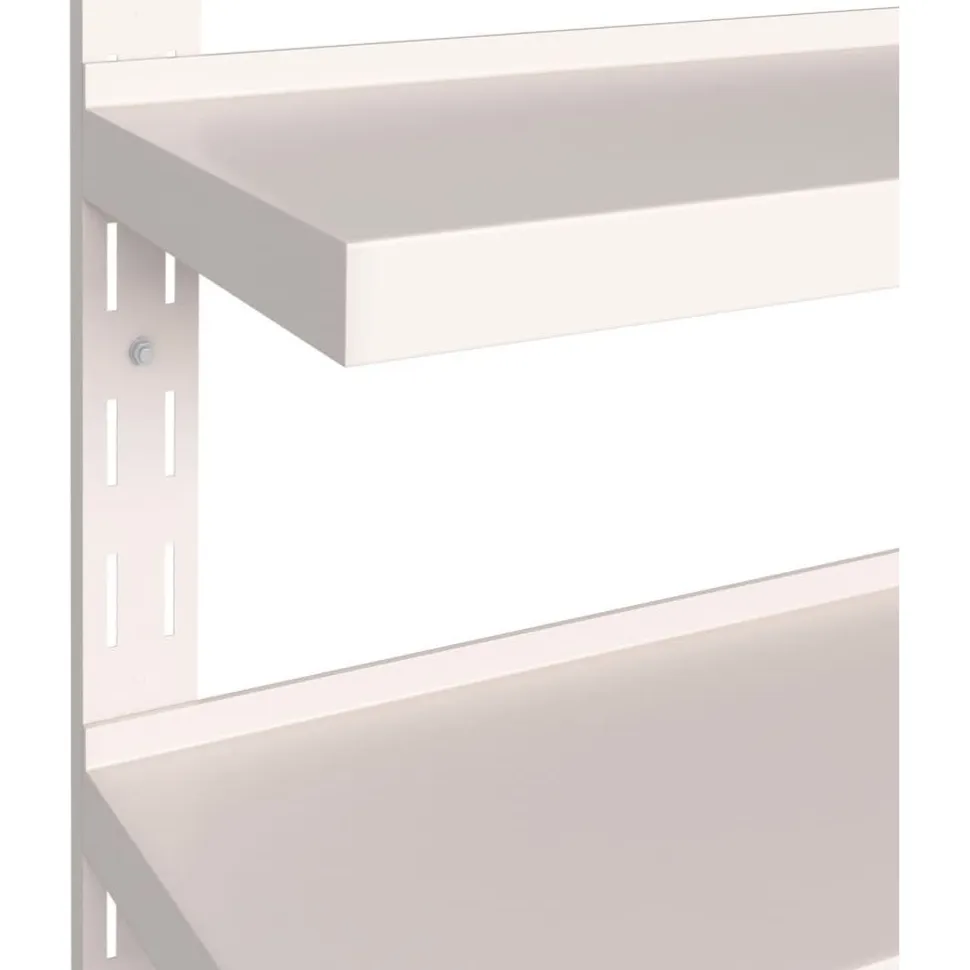 2-krs kelluvat seinähyllyt 2 kpl ruostumaton teräs 200x30 cm