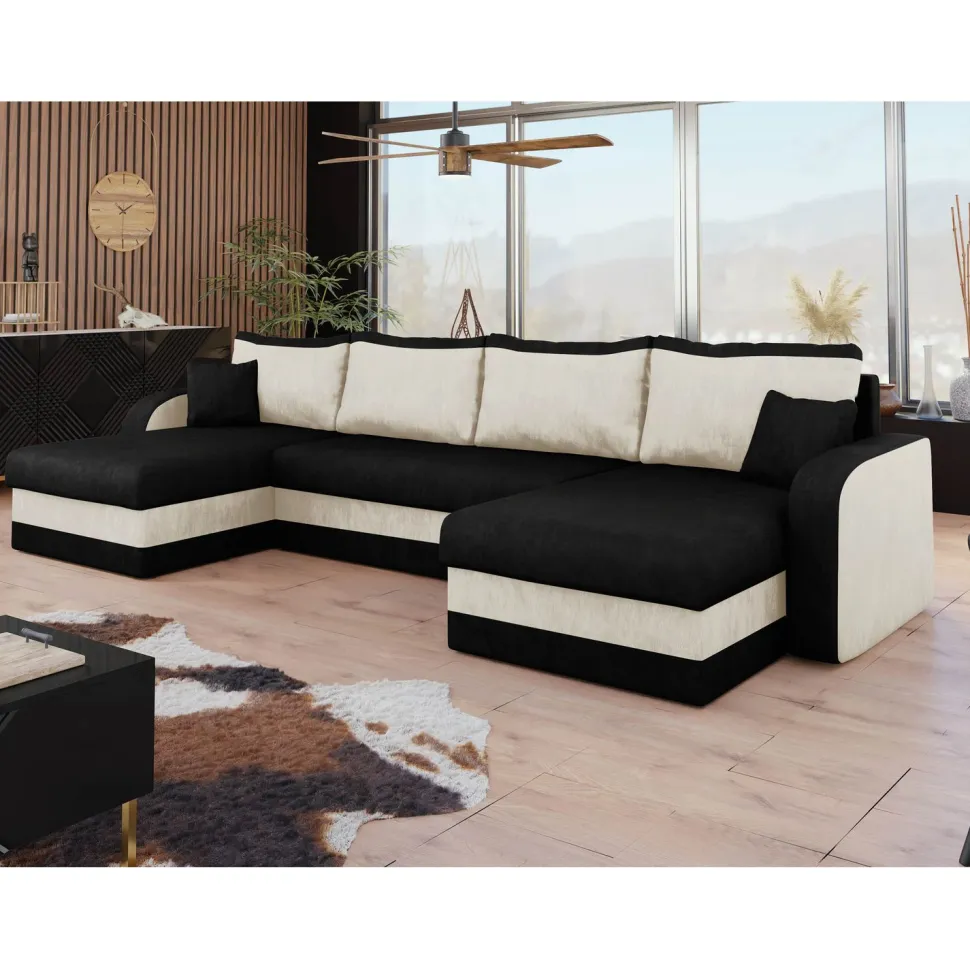 Kulmasohva KRIS U M, 6-istuttava, eri värivaihtoehtoja