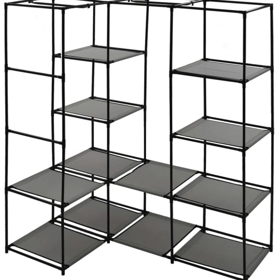 Kulmavaatekaappi harmaa 130cm