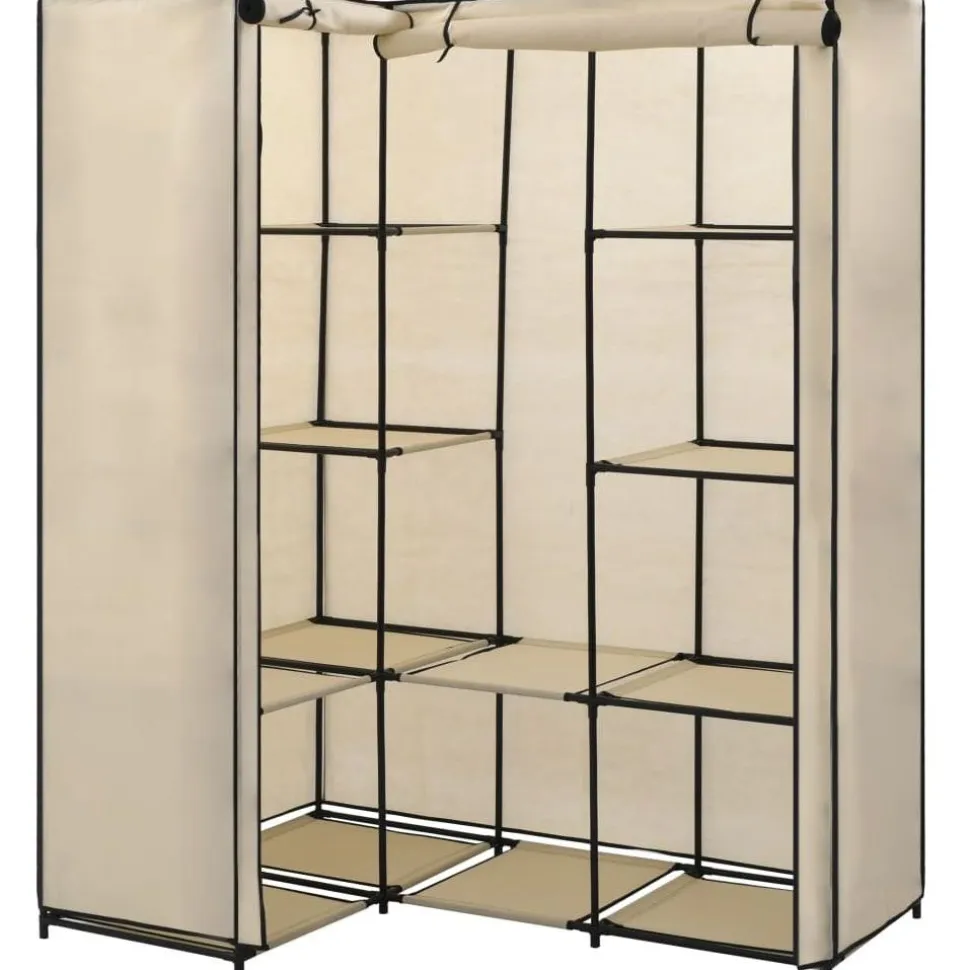 Kulmavaatekaappi kerma 130cm