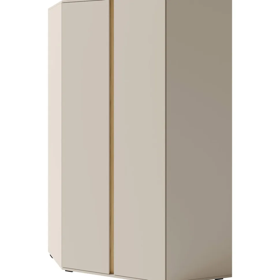 Kulmavaatekaappi Nomla LUCA SYSTEM 2, 95x195cm, saranaovilla, hiekka