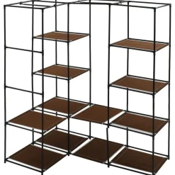 Kulmavaatekaappi ruskea 130cm