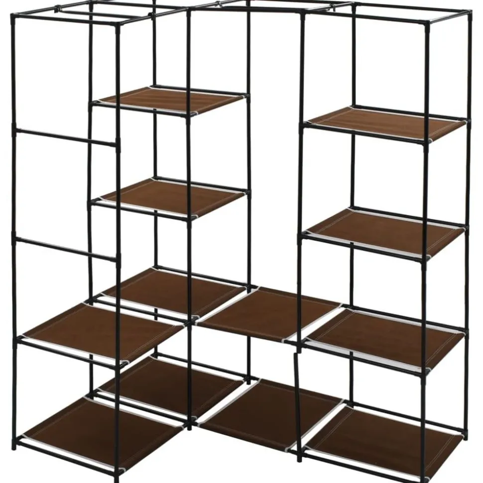 Kulmavaatekaappi ruskea 130cm