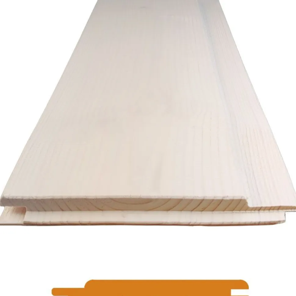 Kuusipaneeli Aarni STP, 14x120x3880, TK kuusi, ympäripontattu, valkolakattu