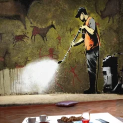 Kuvatapetti Artgeist Banksy - Cave Painting eri kokoja